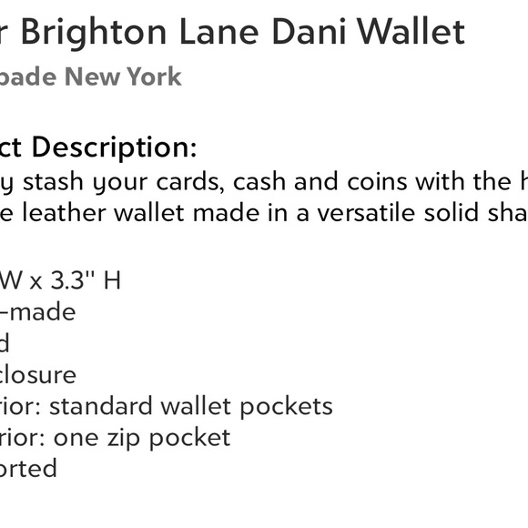 Kate spade rare beautiful Dani Brighton Lane silver multi gem glass wallet. - Picture 8 of 16